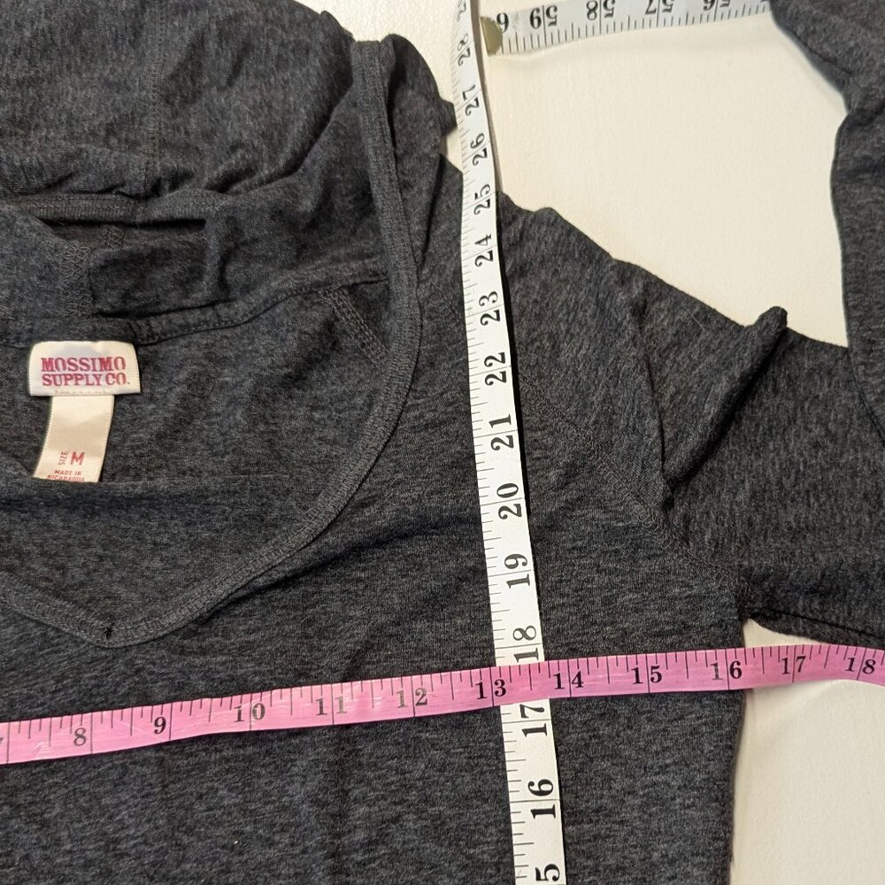 Mossimo Supply Co. Size Medium Dark Gray Thin Hoodie - Picture 6 of 7